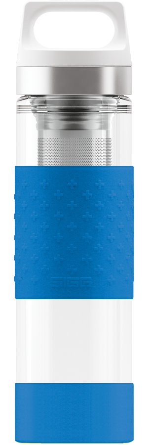Thermo Flask Hot & Cold Glass Electric Blue 0.4 L