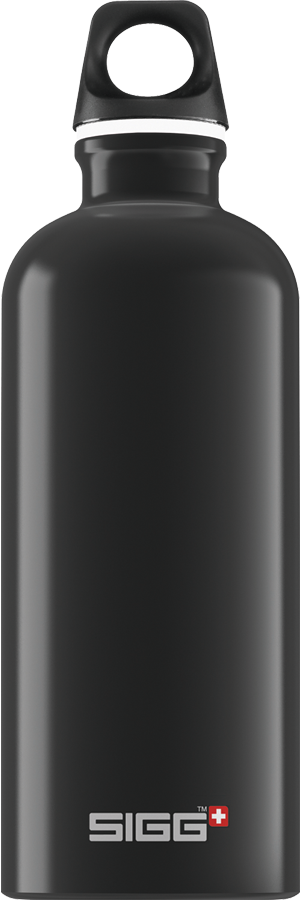 Water Bottle Traveller Black 0.6 L