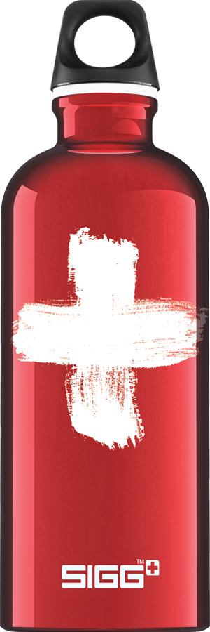Trinkflasche Swiss Red 0.6l