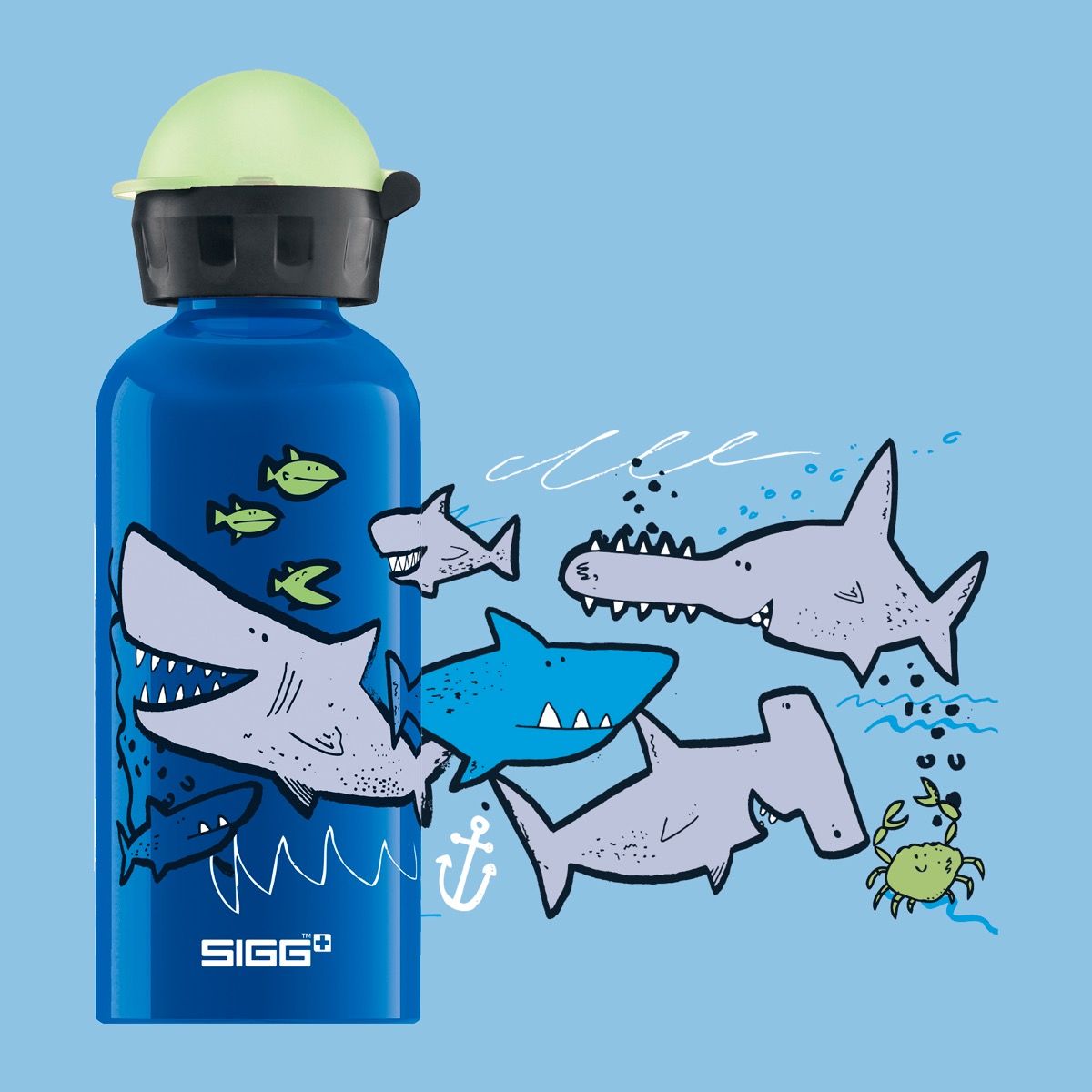 Kids Water Bottle Sharkies 0.4l