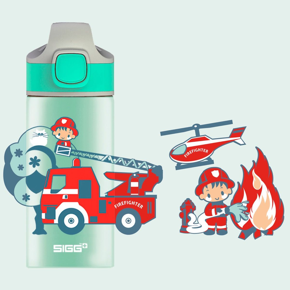 Kids Water Bottle Miracle Fireman 0.4 L