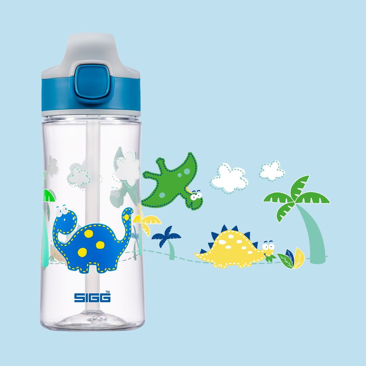 Kids Water Bottle Miracle Dinosaur Friend 0.45 L