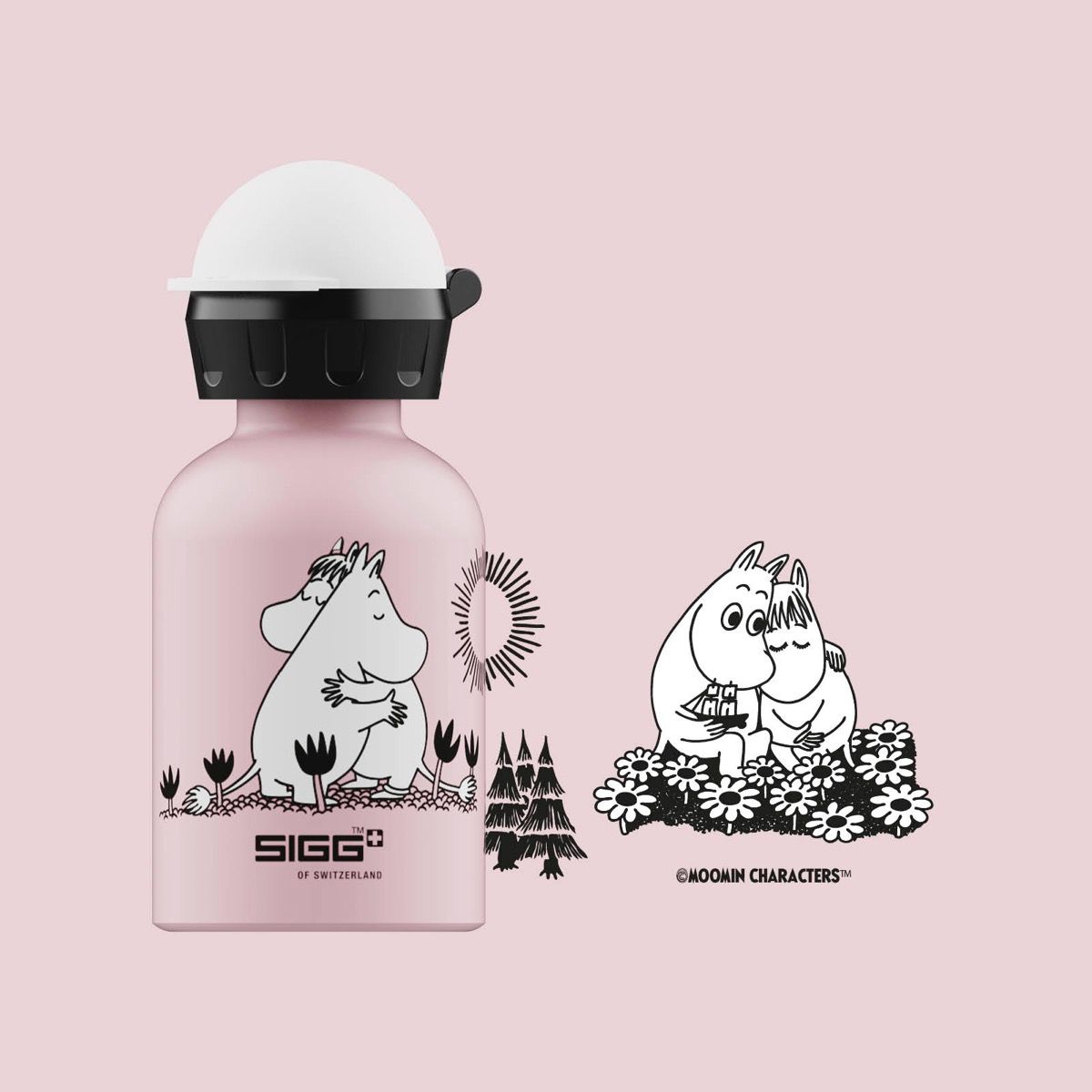 Kids Water Bottle KBT Moomin Love 0.3 L